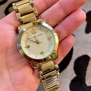 Michael Kors Gold Watch Champagne Dial